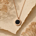 MM Jewelry: Rose Gold Necklace with Roman Numeral Pendant