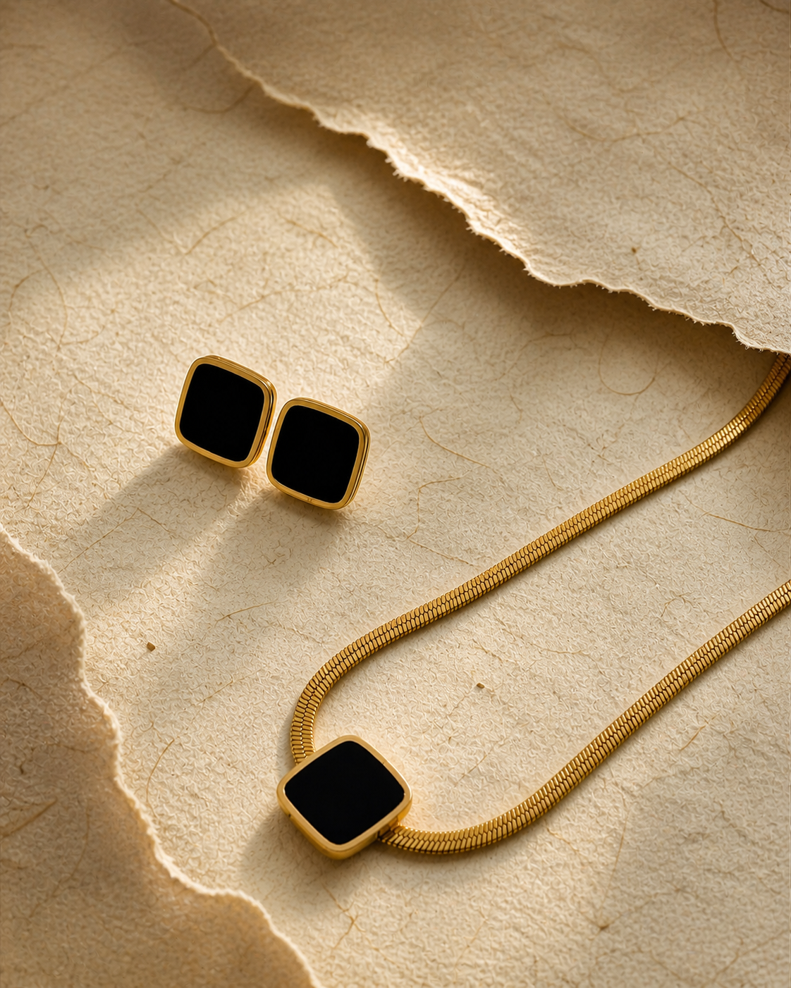 ✨ Modern Gold &amp; Onyx Set ✨