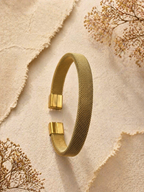 MM Jewelry: Elegant Gold Mesh Cuff Bangle