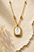 ✨ Golden Rose Charm Necklace ✨