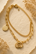 ✨ Golden Link Love Bracelet ✨Designer GG