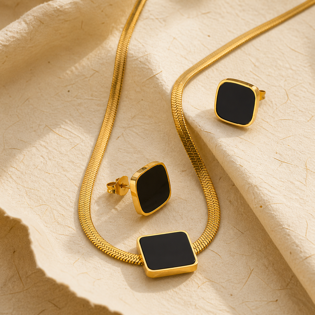✨ Modern Gold &amp; Onyx Set ✨