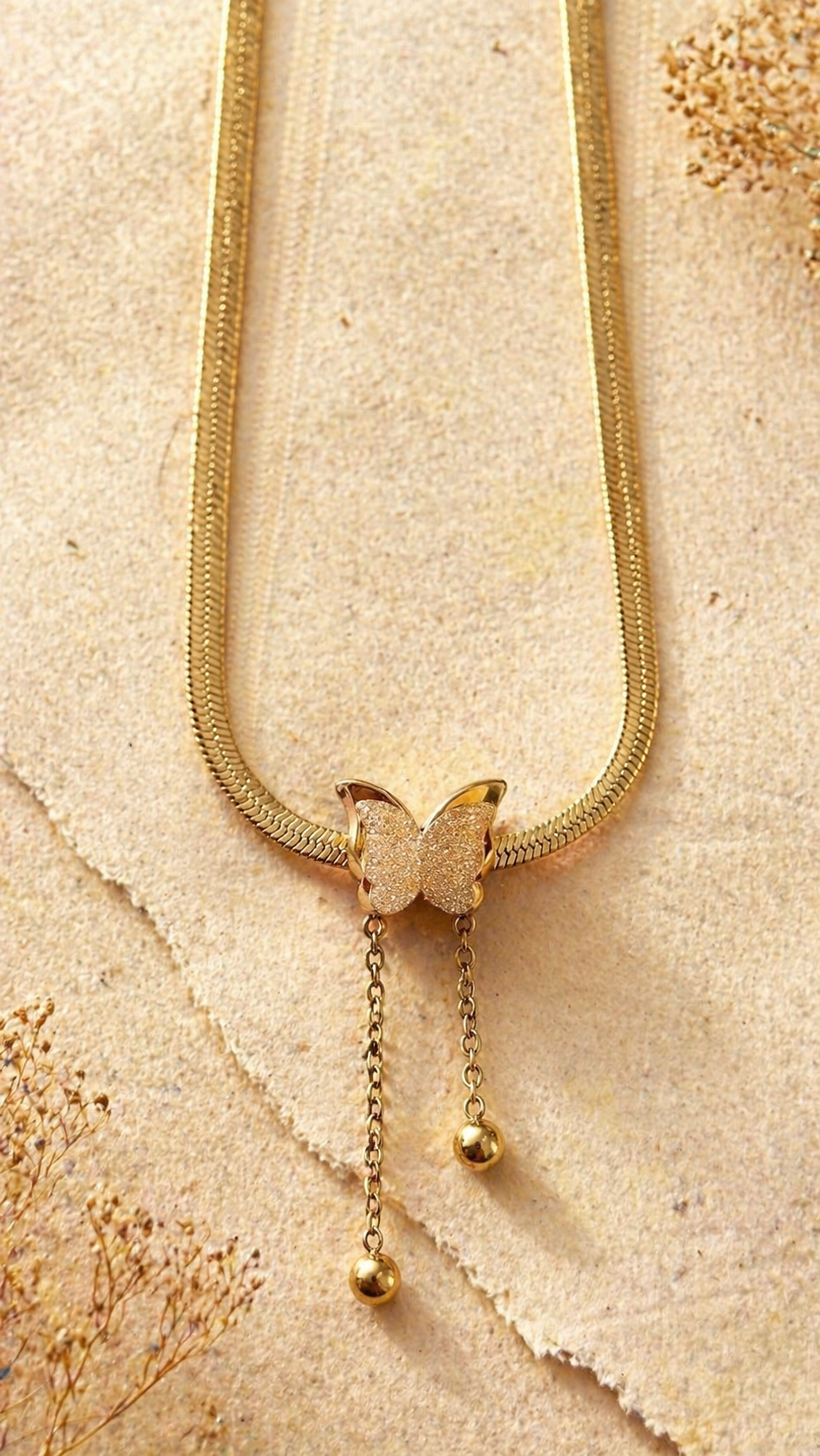 ✨ Golden Butterfly Necklace ✨