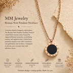 MM Jewelry: Rose Gold Necklace with Roman Numeral Pendant