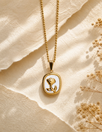 ✨ Golden Rose Pendant Necklace ✨
