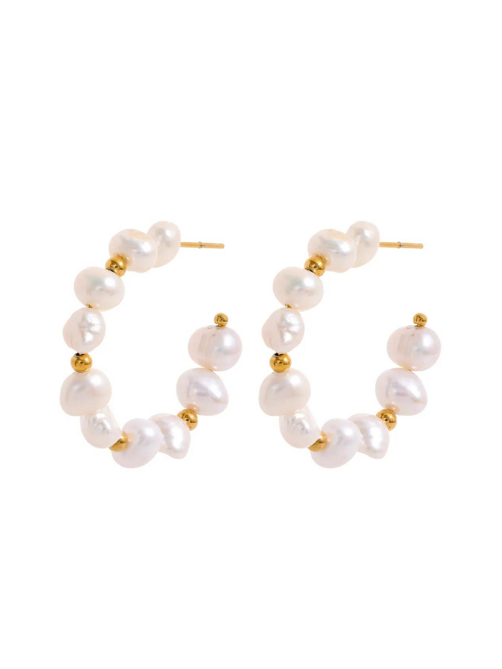 AMIYA PEARL HOOP EARRING